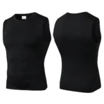 Men Quick Dry Running T-Shirts Compression Vest Sleeveless Quick-Drying Jersey Training Shirt Gym Mens Tank Top