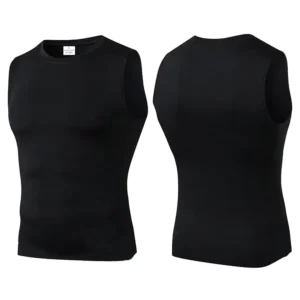 Men Quick Dry Running T-Shirts Compression Vest Sleeveless Quick-Drying Jersey Training Shirt Gym Mens Tank Top