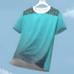 Men’s T-shirt Fashion Color Block 3D Print Tee Outdoor Run Fitness Sports Short Sleeve Summer Casual O-neck Loose Breathable Top