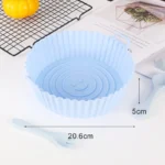 Silicone Basket Pot Tray Airfryer Liner For Air Fryer Reusable Container Accessories Pan Baking Mold Canister Shape Protector