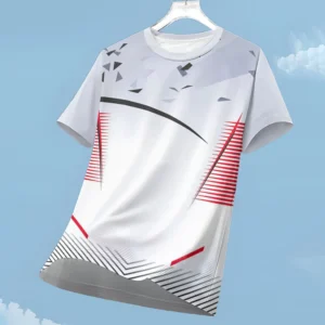 Men's T-shirt Fashion Color Block 3D Print Tee Outdoor Run Fitness Sports Short Sleeve Summer Casual O-neck Loose Breathable Top