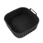 Reusable Air Fryer Silicone Liners Square Non Stick Basket Mat for 4-7QT Air Fryer Oven Microwave Baking Airfryer Accessories