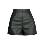 Black Sexy Thicken Pu Shorts Women Clothing High Waisted Winter Faux Leather Hot Short Pants For Boots