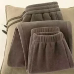 Double-Sided Fce Lined Thiened Sweatpants Men’s Winter Loose Warm Sports Casual Trousers Youth Faion Long Pants