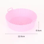 Silicone Basket Pot Tray Airfryer Liner For Air Fryer Reusable Container Accessories Pan Baking Mold Canister Shape Protector