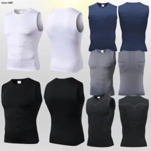 Men Quick Dry Running T-Shirts Compression Vest Sleeveless Quick-Drying Jersey Training Shirt Gym Mens Tank Top
