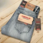 Csmor Lee Men’s Jeans Autumn Winter Loose-fit Straight-leg Trendy Pants Casual Denim Trousers Men Classic Stretch Jeans Fashion