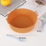 Silicone Basket Pot Tray Airfryer Liner For Air Fryer Reusable Container Accessories Pan Baking Mold Canister Shape Protector