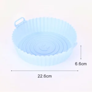 Silicone Basket Pot Tray Airfryer Liner For Air Fryer Reusable Container Accessories Pan Baking Mold Canister Shape Protector