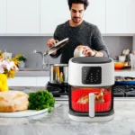 Silicone Air Fryer Oven Baking Plate Pizza Fried Chicken Silicone Basket Reusable Air Fryer Liner Accessory Silicone Air Fryer