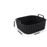 Reusable Air Fryer Silicone Liners Square Non Stick Basket Mat for 4-7QT Air Fryer Oven Microwave Baking Airfryer Accessories