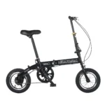 Foldable 12-inch variable-speed compact bicycle for adults, lightweight and portable, suitable for both boys and girls.