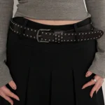 Belt Women’s Jeans tie-in Ladies’ belt fashion personality Rivet Belt senior black fashion