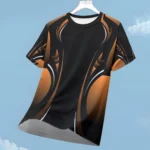 Men’s T-shirt Fashion Color Block 3D Print Tee Outdoor Run Fitness Sports Short Sleeve Summer Casual O-neck Loose Breathable Top