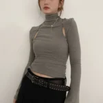 Belt Women’s Jeans tie-in Ladies’ belt fashion personality Rivet Belt senior black fashion