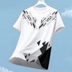 Men’s T-shirt Fashion Color Block 3D Print Tee Outdoor Run Fitness Sports Short Sleeve Summer Casual O-neck Loose Breathable Top