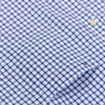 Men’s Long Sleeve Oxford Plaid Striped Work Casual Shirt with Pocket, Spring Autumn  Cotton Blend Regular-fit Button-down Shirts