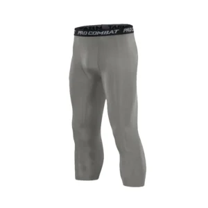 Men's Leggings Compression Pants Sports Leggings Basketball Quarter Shorts Quick Drying Running Training Stretch Fitness Pants