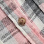 Plaid Print Simple Shirt, Casual Button Front Long Sleeve Shirt, Women’s Clothing