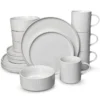 White 16pcs set + round handle