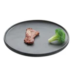 Charger Modern Restaurant Black Ceramic Dinner Dish and Dinner Plate