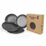 Charger Modern Restaurant Black Ceramic Dinner Dish and Dinner Plate