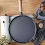 26cm Cast Iron Frying Pan Uncoated Non-stick Egg Pancake Pan Crepe Maker Steak Frying Pot Gas Induction Cooker Kitchen camping Cookware