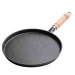 26cm Cast Iron Frying Pan Uncoated Non-stick Egg Pancake Pan Crepe Maker Steak Frying Pot Gas Induction Cooker Kitchen camping Cookware