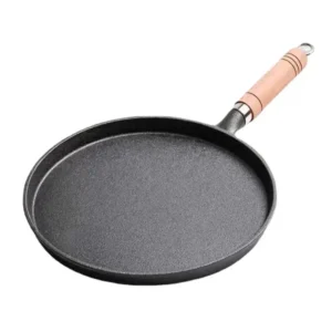 26cm Cast Iron Frying Pan Uncoated Non-stick Egg Pancake Pan Crepe Maker Steak Frying Pot Gas Induction Cooker Kitchen camping Cookware