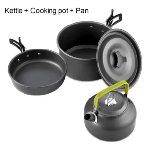 Camping Cooking set Camping Cookware Travel Tableware Outdoor Picnic Set Teapot For 2-3 Peaple Non-stick pots assorted sets