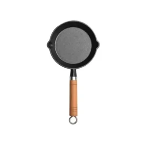 26cm Cast Iron Frying Pan Uncoated Non-stick Egg Pancake Pan Crepe Maker Steak Frying Pot Gas Induction Cooker Kitchen camping Cookware
