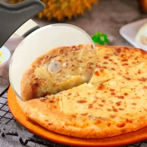 Pizza Cutters Kitchen Accessories Stainless Steel Pastry Roller Cutter Pizza Knife Cookie Cake Roller Wheel Scissor Cutting