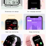 VALDUS 2024 Color Screen Bracelet Women Men BT Smartwatch Reloj Smart Watch for Android Phone