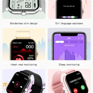 VALDUS 2024 Color Screen Bracelet Women Men BT Smartwatch Reloj Smart Watch for Android Phone