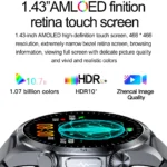 VALDUS ECG Health Smart Watch Support Multi Sport Mode Body Temperature Monitoring Pulse Therapy Massage VE57 Pro Smartwatch