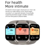 VALDUS 280 MAh Battery 2.01Inch Square Screen Smartwatch Supports Heart Rate Blood Oxygen IP68 Function VS02 Fashion Smart Watch