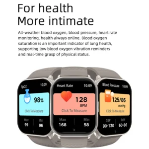 VALDUS 280 MAh Battery 2.01Inch Square Screen Smartwatch Supports Heart Rate Blood Oxygen IP68 Function VS02 Fashion Smart Watch