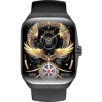 VALDUS 1.95 Inch AMOLED Breathing Training Collection Code Smartwatch Blood Pressure Blood Oxygen Monitoring HK80 Smart Watch