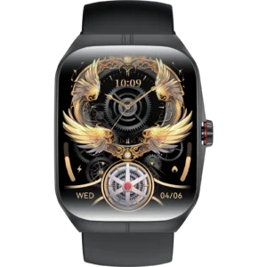 VALDUS 1.95 Inch AMOLED Breathing Training Collection Code Smartwatch Blood Pressure Blood Oxygen Monitoring HK80 Smart Watch
