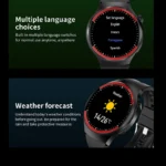 VALDUS 1.5 Inch Low Power Wearable Smart Watch Support Blood Pressure Sleep Monitoring Sedentary Reminder Watch4 Pro+ Smartwatch