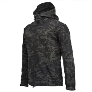 Tactical Jacket Men Combat Soft Shell Jackets Techwear Windproof Waterproof Breathable Fleece Thermal Hooded Coats