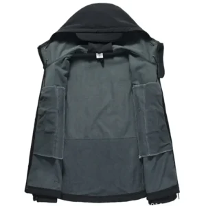 Tactical Jacket Men Combat Soft Shell Jackets Techwear Windproof Waterproof Breathable Fleece Thermal Hooded Coats