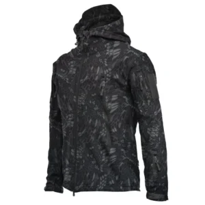 Tactical Jacket Men Combat Soft Shell Jackets Techwear Windproof Waterproof Breathable Fleece Thermal Hooded Coats