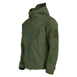 Tactical Jacket Men Combat Soft Shell Jackets Techwear Windproof Waterproof Breathable Fleece Thermal Hooded Coats