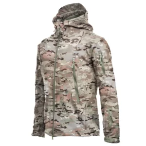 Tactical Jacket Men Combat Soft Shell Jackets Techwear Windproof Waterproof Breathable Fleece Thermal Hooded Coats