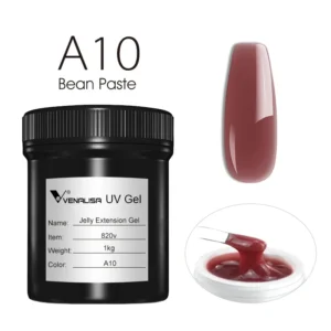 VENALISA 1KG Jelly Gel OEM Nail Art French Nail Construction Gel UV/LED Nail Extension Hard Poly Camouflage Gel