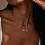 New North Name Necklace Stainless Steel Jewelry Mother’s Day Gift Personalized Custom Name Pendant Couples Necklace for Women