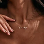 New North Name Necklace Stainless Steel Jewelry Mother’s Day Gift Personalized Custom Name Pendant Couples Necklace for Women
