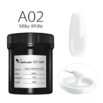 VENALISA 1KG Jelly Gel OEM Nail Art French Nail Construction Gel UV/LED Nail Extension Hard Poly Camouflage Gel