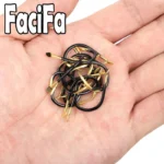 20 pcs Tungsten Steel Fishing Hook Barbed Carp Fishing Hook Single Circle Fishhook Sea Accessories Tackle
